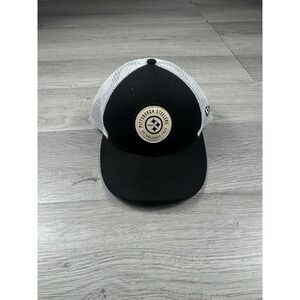 Pittsburgh Steelers Hat Cap Men's New Era 9Fifty Trucker Black And Gold NFL